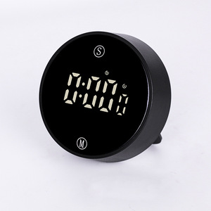 Round Touch <strong>LED</strong> Kitchen Countdown Alarm Clock Positive/Battery Powered Electronic <strong>Timer</strong> with Rotation Button for Baking Cooking - Product Image 1