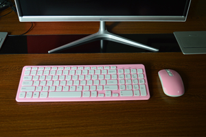 Teclado y ratón inalámbricos para ordenador, combinación de teclado y ratón multicolor para escritorio, regalo de oficina, 2021 - Product Image 5
