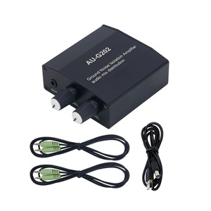 Kit de mezclador de audio con aislador de ruido de bucle de tierra, 2 entradas, 2 salidas para consolas de juegos de ordenador, 2 unidades - Product Image 1