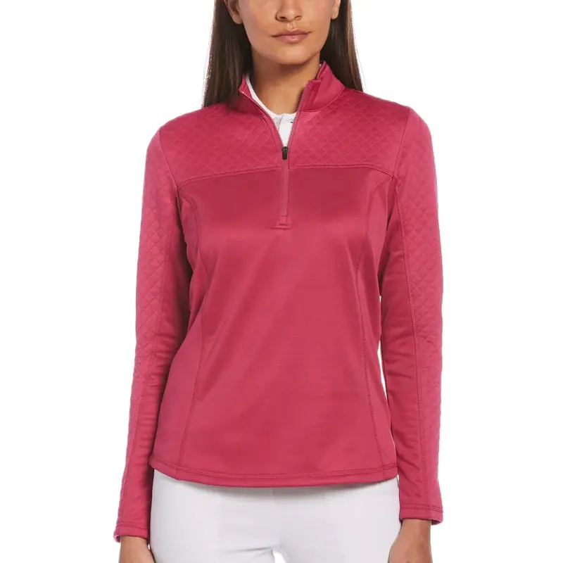 Golthan Custom Oem 2023 100% Polyester Warme Zachte Dames Gewatteerde Performance Fleece 1/4 Ritsslover