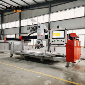 GANGERCNC <strong>Stone</strong> Machinery Automatic <strong>Multi</strong> <strong>Function</strong> 5 Axis <strong>Cnc</strong> <strong>Router</strong> Bridge Saw Marble <strong>Stone</strong> Cutting Machine With Milling - Product Image 1