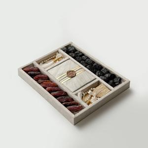 手作りスエード白と金のアクリルボックス食品保存ボックスキャンディーチョコレートお菓子包装ディスプレイボックス透明ふた付き - Product Image 6