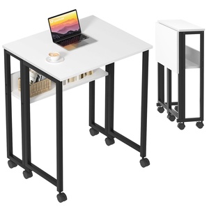 Escritorios plegables para computadora, mesa para computadora portátil, pequeña mesa plegable para juegos, computadora portátil, escritorio para el hogar, marco de Metal, pequeña mesa plegable para computadora portátil - Product Image 3