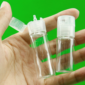 Personalizar Transparente PTE Garrafa De Plástico 10ml Pequeno Squeeze <span class=keywords><strong>Dropper</strong></span> Garrafa Com Flip Top Vazio Apontou-Pescoço Garrafa De Óleo Essencial