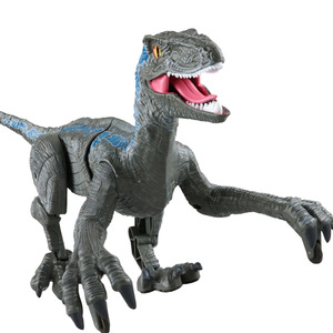 Işık ile uzaktan kumanda Raubvogel dinozor oyuncak 2.4G 5CH uzaktan kumanda rc dinozor robot işık ses ile - Product Image 5