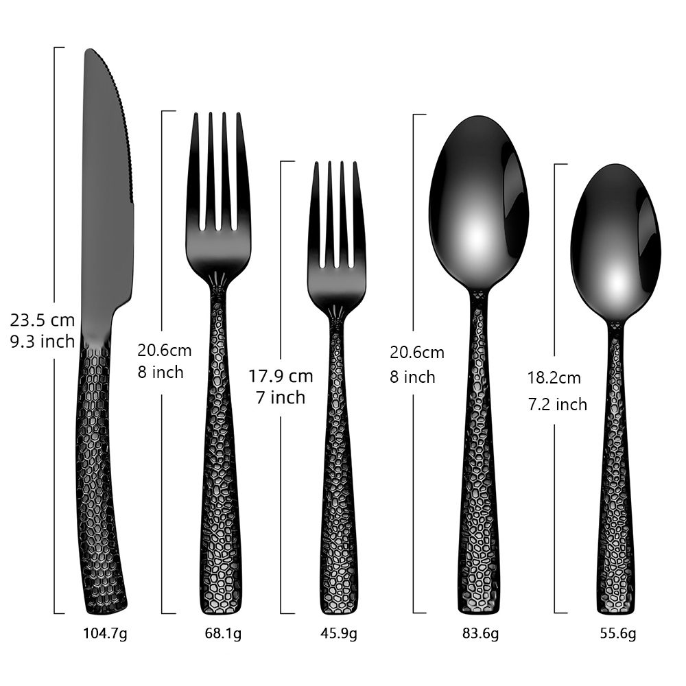 5pcs black