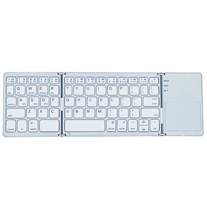 Tastiera sottile inglese senza fili Bluetooth portatile pieghevole tastiera tascabile per Multi sistemi Android IOS iPad Windows - Product Image 3
