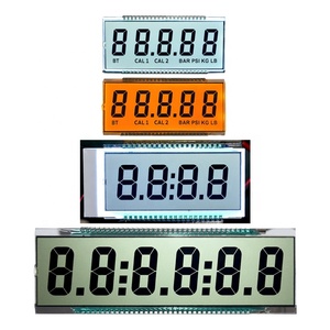 I2C SPI FPC Pin TN HTN STN FSTN VA Pantalla LCD de dígitos personalizados Pantalla de termostato Pantalla LCD de 7 segmentos para temperatura del termostato