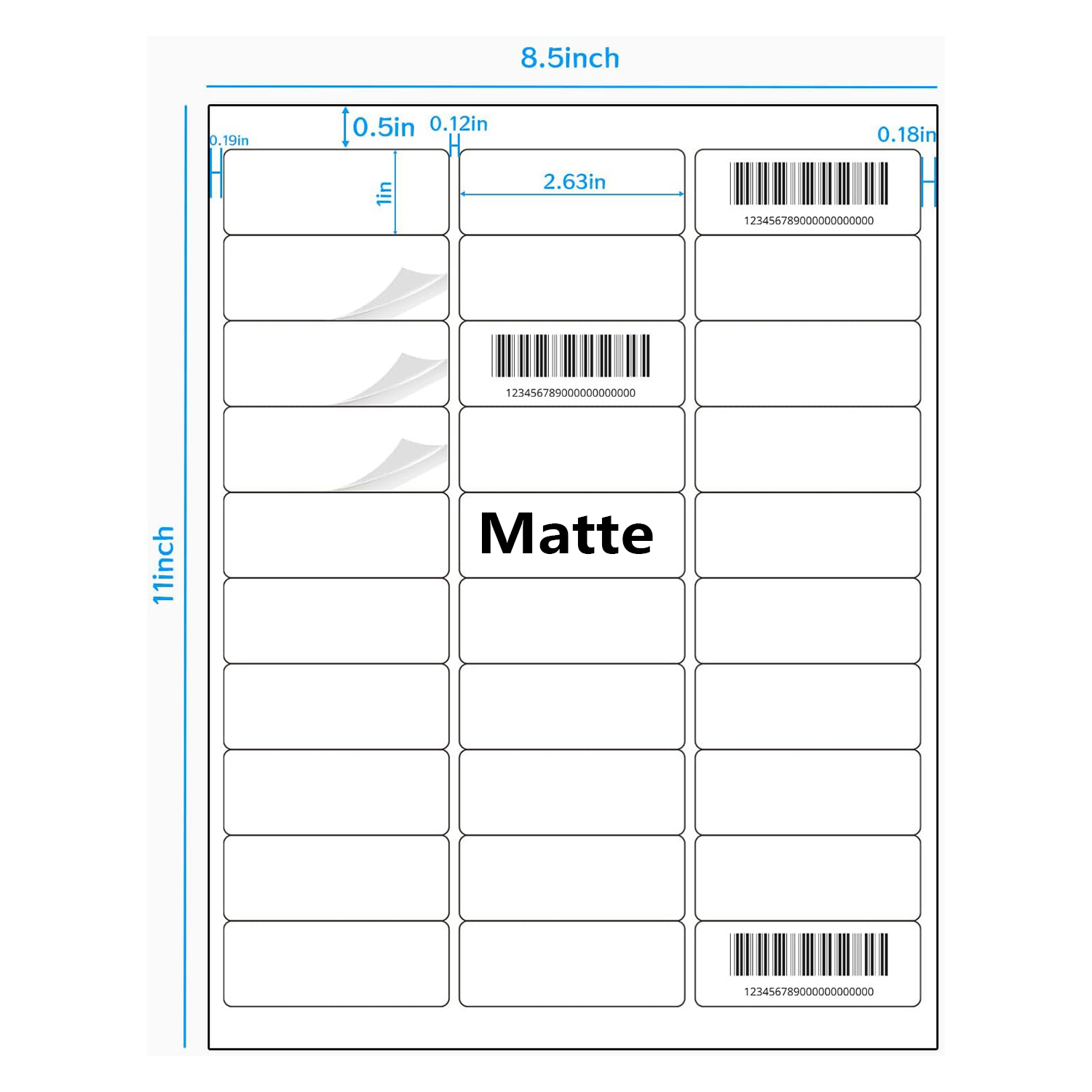 Vinyle blanc mat