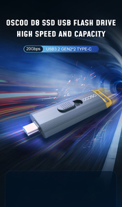 OSCOO SSD Super velocità USB3.2 Gen2 Nand memoria Flash 20Gbps 512GB 1TB 2TB Memory stick USB chiavette USB per telefono - Product Image 2