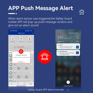Sistema de Alarma de Seguridad PARA EL Hogar, Control Remoto por Aplicación, CMS, Alexa, Control de Voz, Wifi, GSM, GPRS - Product Image 4