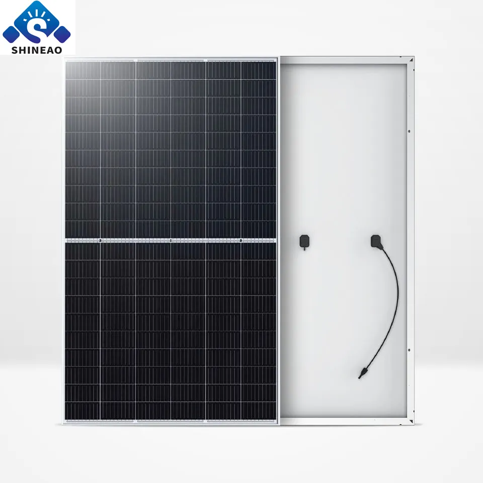 Shineao 550wソーラーパネルPVモジュール、屋上家庭用商用発電所からBOB MONO144セルで安定した電源供給