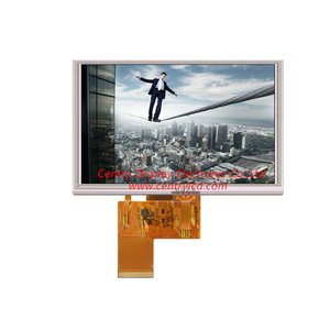 Pantalla LCD TFT de 5 pulgadas con pantalla táctil de resistencia RTP, puede admitir personalización. - Product Image 1