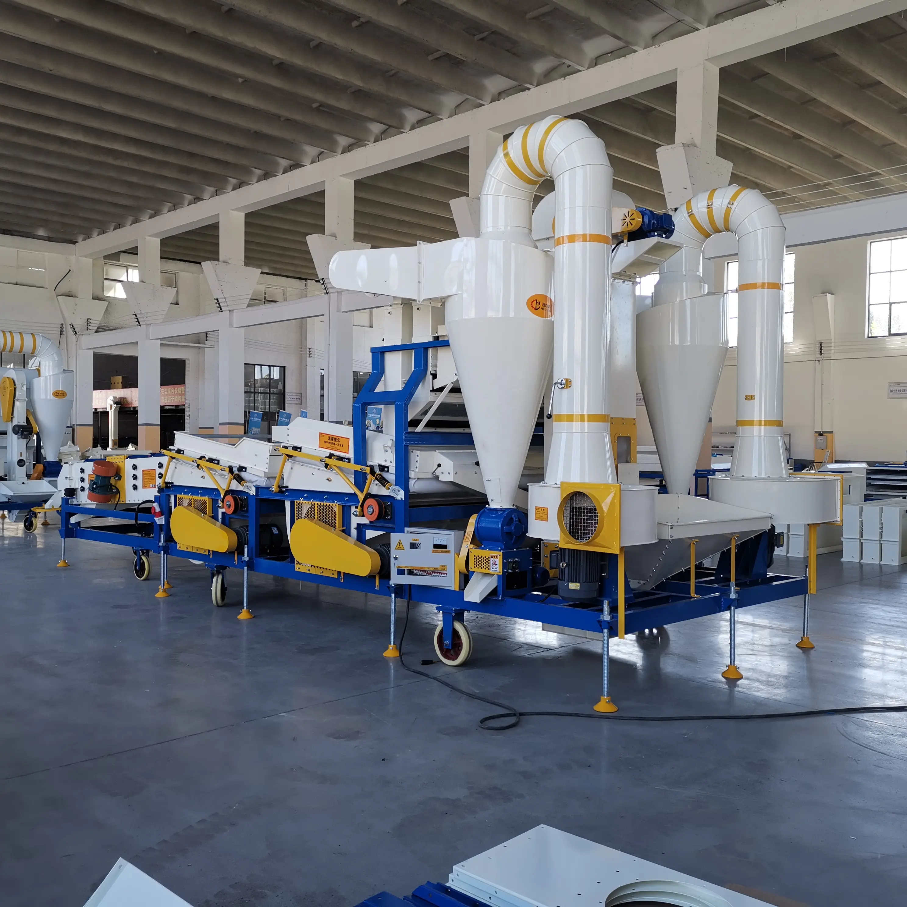 high output sesame seed air screen vibration and gravity separator combined type seed cleaner