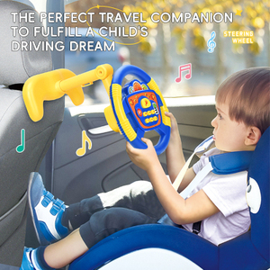 Kyk Children Steering Wheel <strong>Toy</strong> Vertical Seven Key Simulation <strong>Best</strong> Gift for Kid Early Educational <strong>Toy</strong> for Girl and Boy - Product Image 4