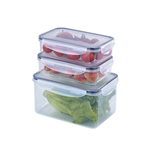 Mikrodalga güvenli plastik gıda saklama kabı FSR600 + FSR2350 kutu seti paket gıda 3 parçalı Set için kilit mandalı konteyner - Product Image 1
