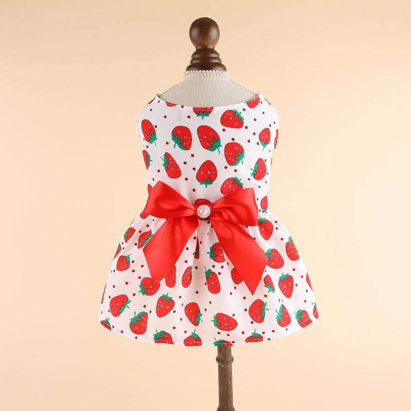 Jupe fraise rouge