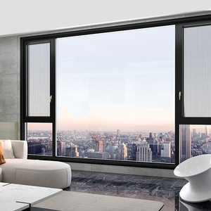 Customized Double-layer Tempered Glass Minimalist Balcony <strong>Window</strong> Aluminum Frame Casement <strong>Window</strong> Design - Product Image 1