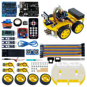 LAFVIN Robotics Education 4WD Kit Robot Robot telaio intelligente per Arduino con Tutorail