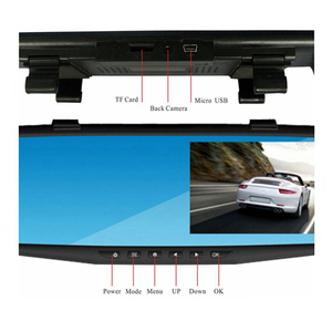 High Quality Auto Parts Night Vision DVR Driving Video Recorder Loop Recording System Vehicle Black Box Rearview Mirror Screen - Product Image 5