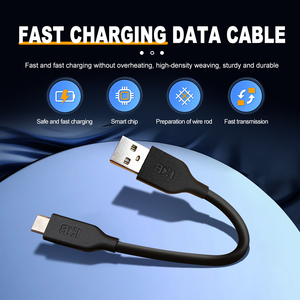 USB 3.0 C型高速电缆0.15m尼龙标准电缆480Mbps数据传输3A打印机电脑耳机充电 - Product Image 5