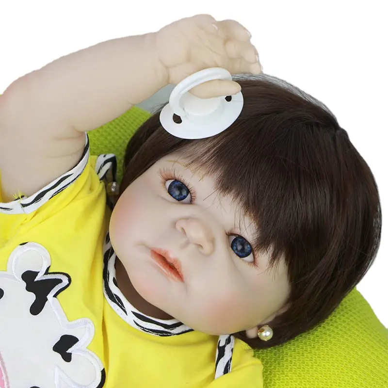 Roupa nova projeto 22 polegadas Bonito Realista Vinil Silicone Macio Renascer Baby Dolls Dolls New born Baby dolls