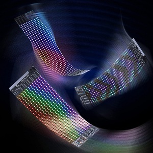 Scrolling <strong>Message</strong> Blue Tooth <strong>Control</strong> <strong>LED</strong> <strong>Matrix</strong> Flexible RGB Panel Pixel Art <strong>Display</strong> Board for Bag Shoes Cloth Hat Advertising - Product Image 3
