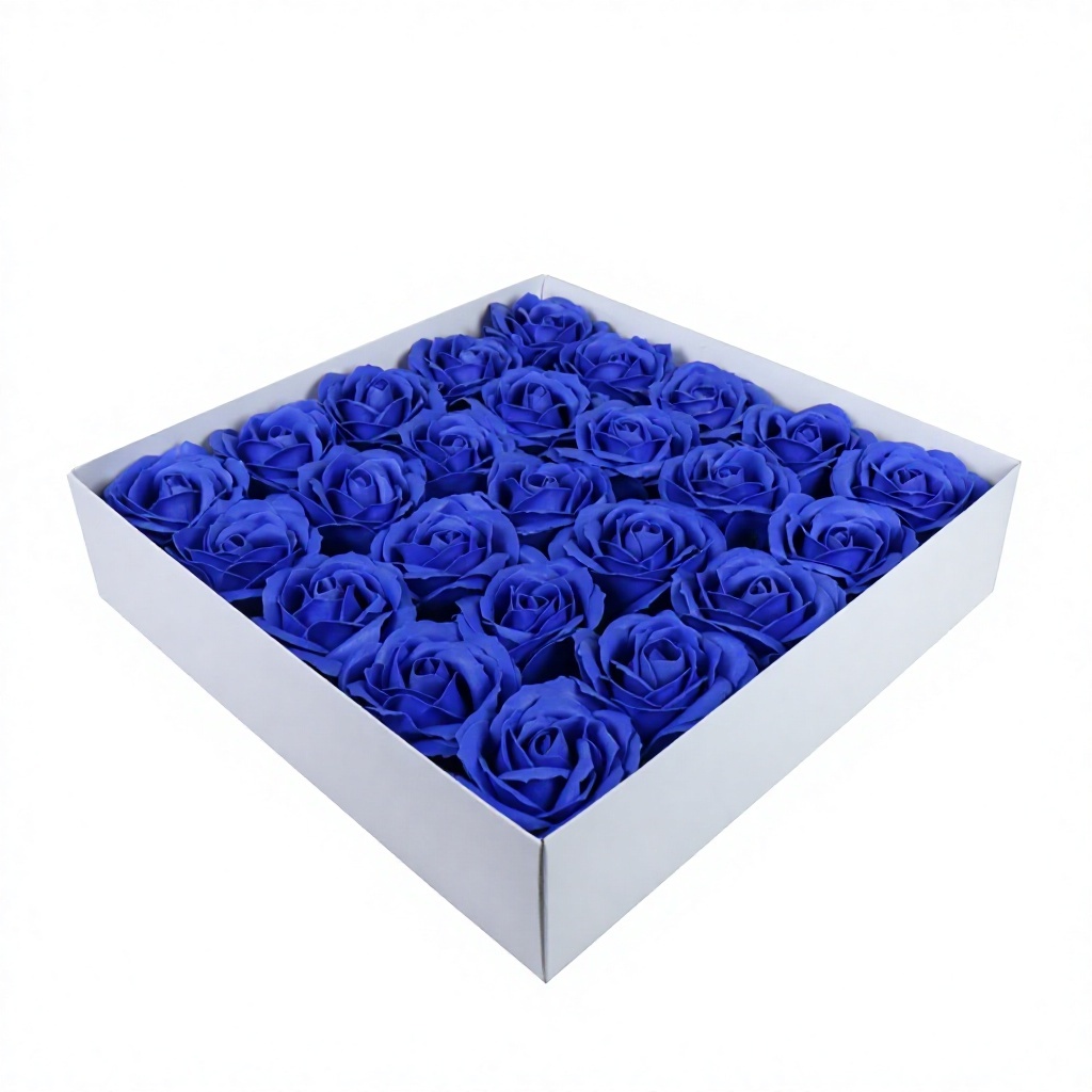 Five-layer rose head-royal blue