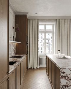 Toàn Bộ nhà tùy chỉnh phong cách Bắc Âu IKEA tủ không gian thương mại nhỏ tích hợp Nồi chiên không khí đăng nhập Đảo Lưu trữ đầy đủ - Product Image 4