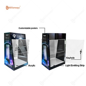 Tùy chỉnh 2 lớp thuốc lá hiển thị trường hợp Acrylic hơi hiển thị đứng cho cửa hàng thuốc lá - Product Image 3