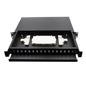 drawer type 19 inch Rack mount loaded sliding empty fiber optical network distribution frame 24 Port Odf <strong>Patch</strong> <strong>Panel</strong> - Product Image 1