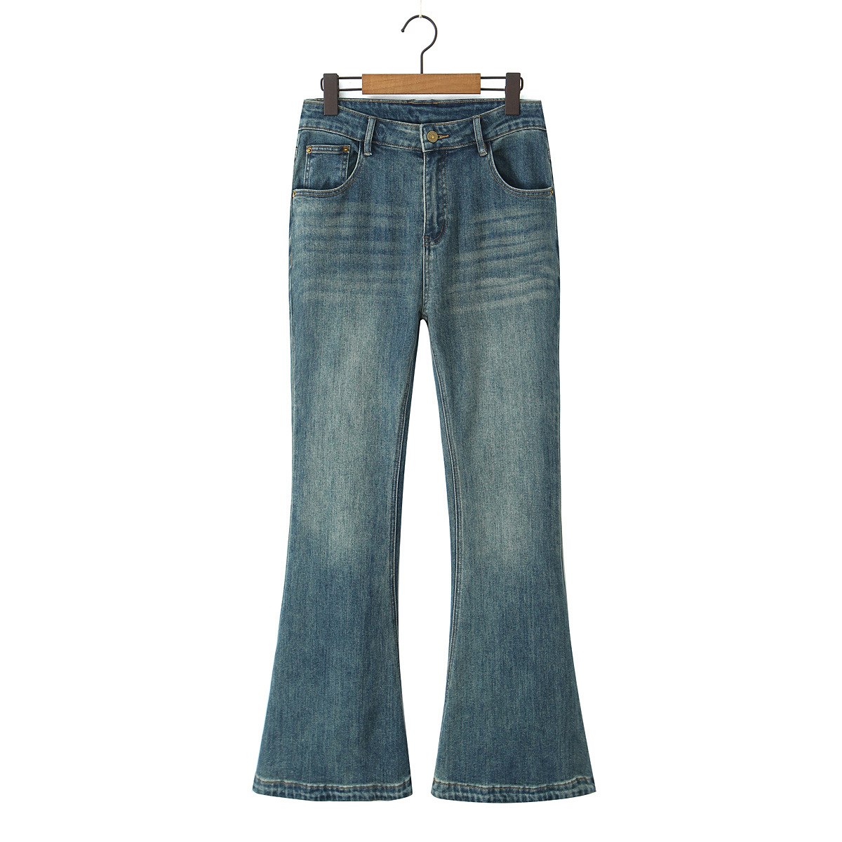 Pantalon en jean bleu rétro