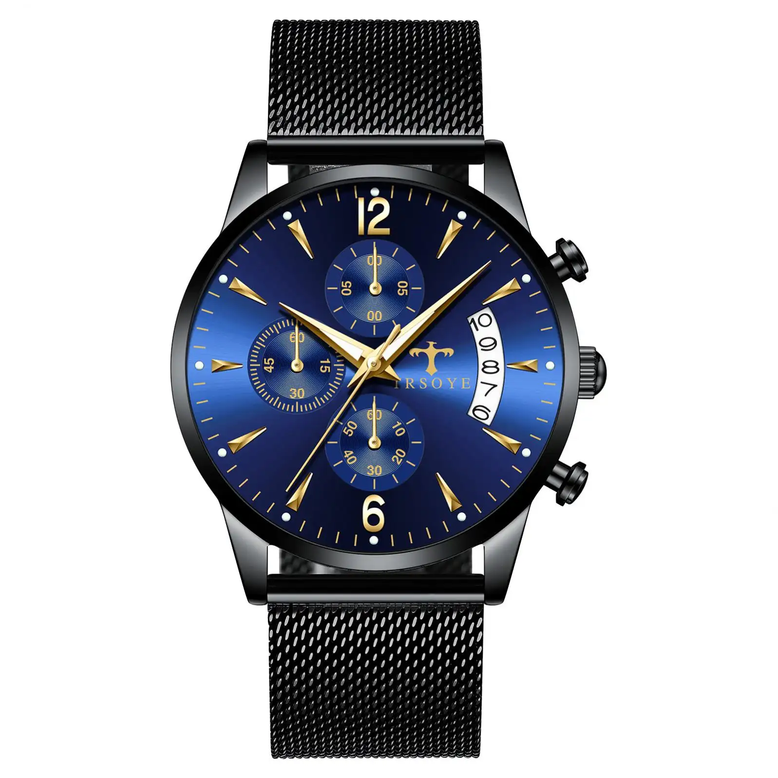 TRS618 TRSOYE relojes de moda de negocios de lujo de estilo para hombres hecho en China de los hombres reloj de pulsera automático Japón Movt reloj de cuarzo