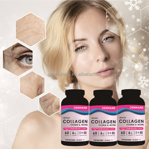 ヘアスキンホワイトニングネイルマルチコラーゲンカプセル用プライベートラベル高品質コラーゲン & ビタミンCサプリメント