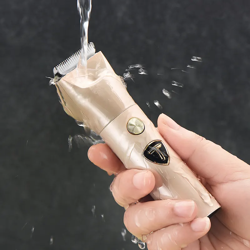 Neues Design wasserdichter Scham-Trimmer mit USB-Aufladung mit Lithium-Akku tragbar waschbares Gesäß-Body-Rasierer für Männer kabellos