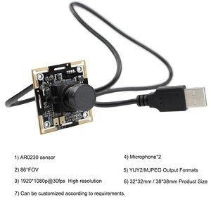 OEM 3mp Pixels Sensor AR0331 100DB 30fps audio Wide Dynamic CMOS USB2.0 mini <strong>Camera</strong> - Product Image 4