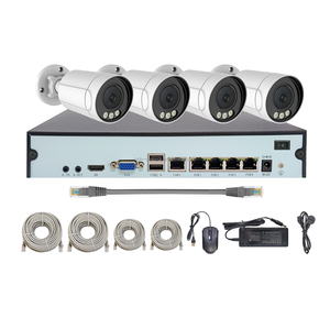 Two Way Audio Intercom 4CH Dome and Bullet 5 Megapixel <strong>IP</strong> <strong>Camera</strong> CCTV <strong>Camera</strong> 4 Channel PoE NVR KIT - Product Image 6