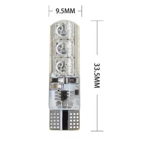 RGB遥控器T10 Led汽车灯W5W COB 6SMD 5050阅读楔灯频闪灯更换汽车内饰/地图/顶灯 - Product Image 3