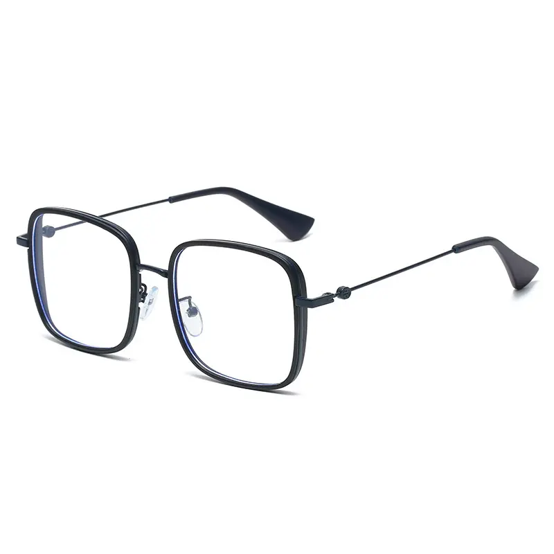 แว่นตากันแสงสีฟ้าทรงสี่เหลี่ยมฝ้าที่ขายดีที่สุดของ Xiaohongshu แสดงสิ่งประดิษฐ์ความงามลดน้ําหนัก กรอบแว่นตาสามารถเป็นได้