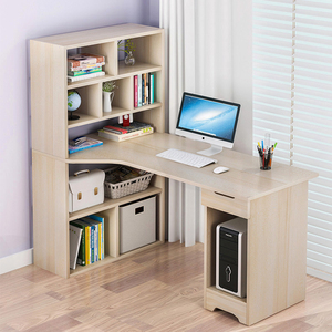 Mesa de estudio con estante para estudiantes, escritorio de escritorio sencillo y compacto para estudiantes, escritorio de oficina y escritura - Product Image 2