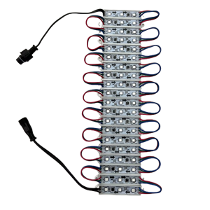 20 шт./строка DC12V WS2811 smart LED RGB Полноцветный пиксельный модуль, IP68, 0,72 Вт; С xConnect/13,5 мм косичкой - Product Image 4
