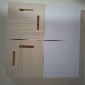Solid Pine Wood Photo <strong>Frame</strong> With Double Side Adhesive Paper <strong>10x10</strong> cm Frameless Floating Table Pictures <strong>Frame</strong> Block - Product Image 5
