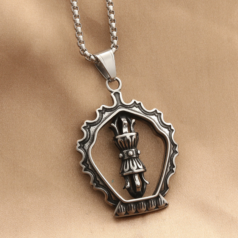 Pendant with matching chain, 3.0*60cm square pearl chain