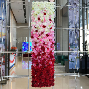 Support à fleurs de décoration de mariage, cadre en alliage d'aluminium, présentoir mural de fleurs artificielles, 8 pieds x 8 pieds, E07087 - Product Image 2