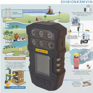 Globesaling SR G6 VOC SO2 NH3 CL2 O3揮発性有機化合物ガス分析器検出器PH3 HCN CO2 IP65保護サウンドライト - Product Image 1