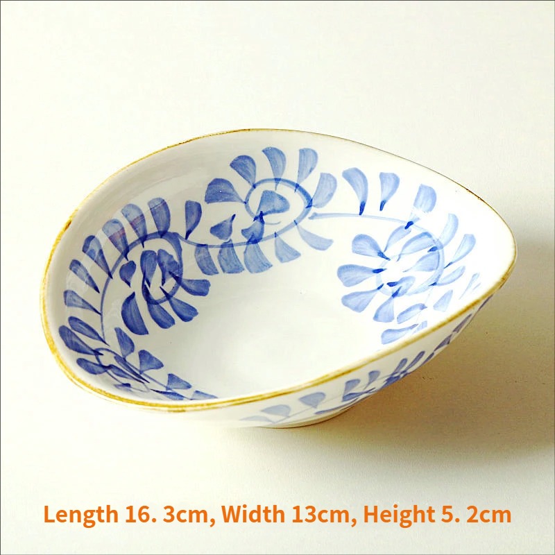 Hand-painted vine ingot plate
