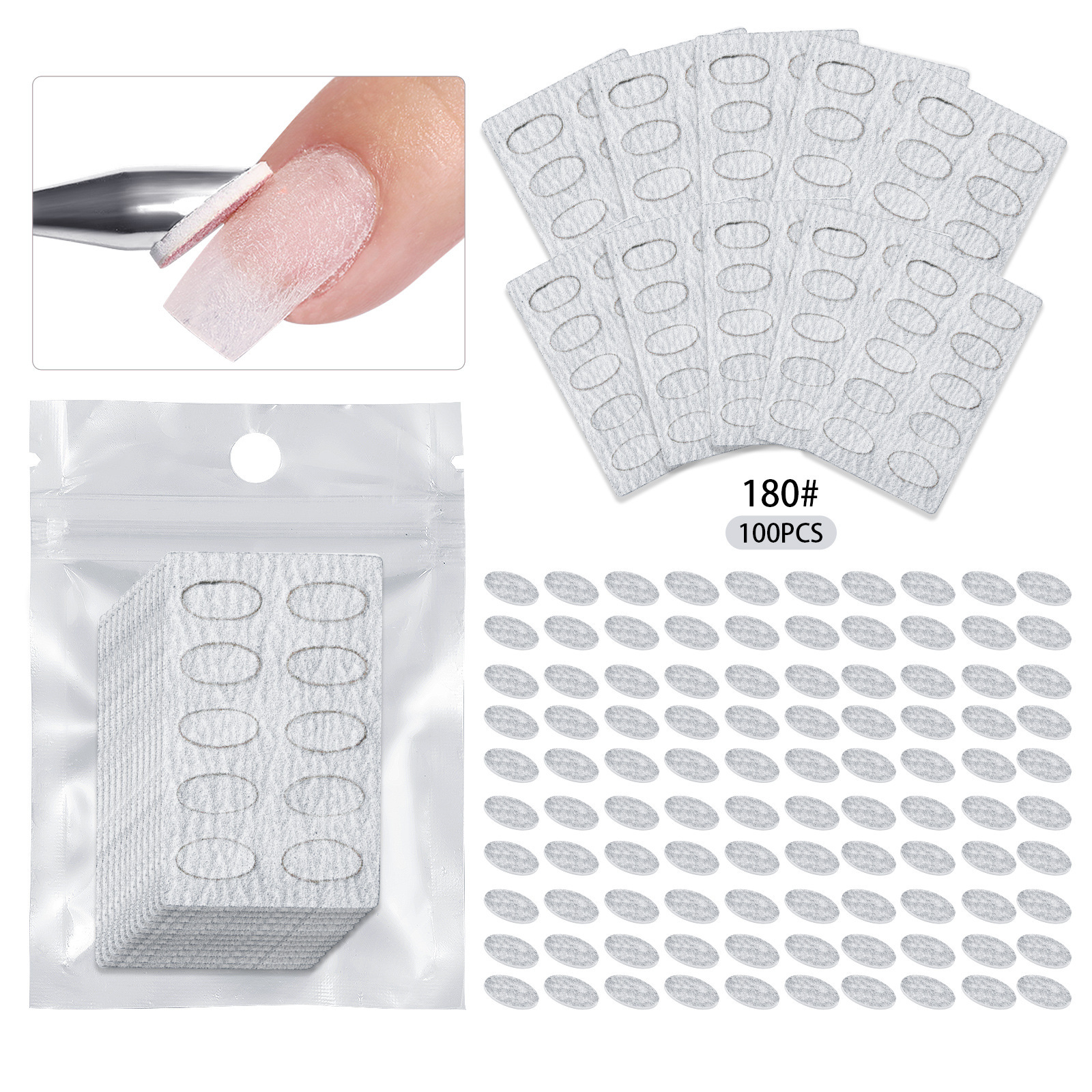 Bianco (100 pezzi/sacchetto) 180#