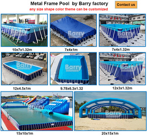 Giá Trên Mặt Đất Bể Bơi Khung Thép Bể Bơi Hình Bầu Dục Hoặc Hình Chữ Nhật Cho Trẻ Em Và Người Lớn Có Bơm Lọc Và Thang - Product Image 3