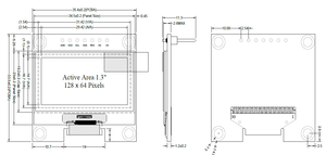 Modulo PCB da 1.3 pollici 128x64 OLED modulo 7pin SPI OLED - Product Image 3