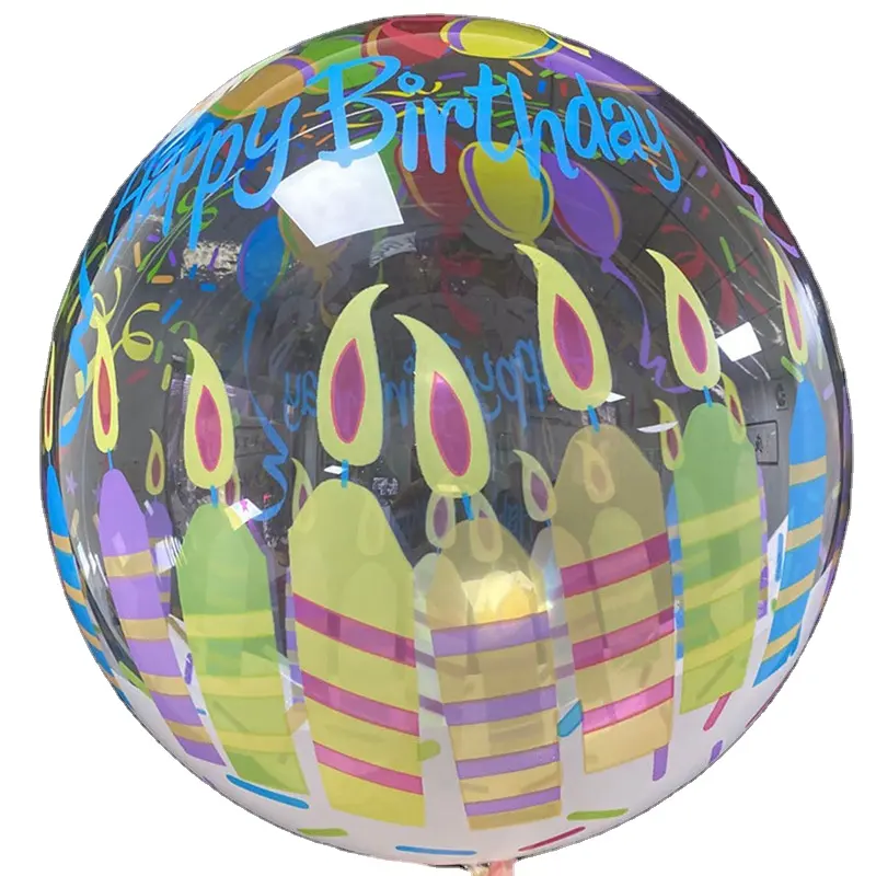 PVC 20 Zoll gedruckt BoBo Luftballons Alles Gute zum Geburtstag Transparente Blase Ballon Geburtstags feier Baby party Hochzeits dekorationen